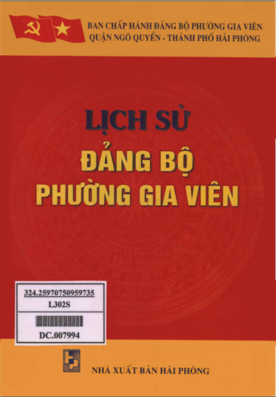LỊCH SỬ ĐẢNG BỘ XÃ GIA VIÊN(BẢN GỐC)